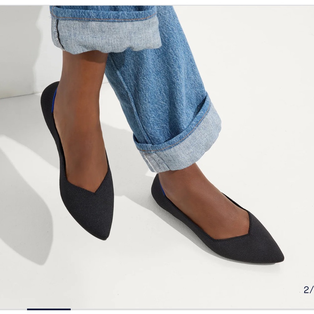 Rothy's Black pointed toe flats - Picture 8 of 10